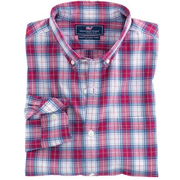 Vineyard Vines Slim Fit Performance  Murray Button Down Mens shirt Size Medium - Picture 6 of 7
